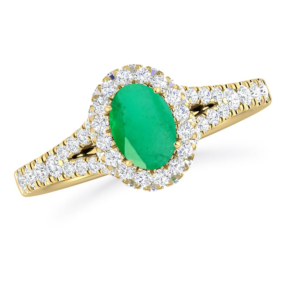 Yellow Gold - Emerald