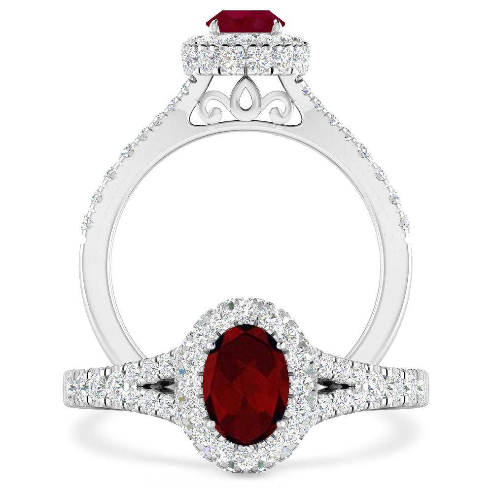 White Gold - Garnet