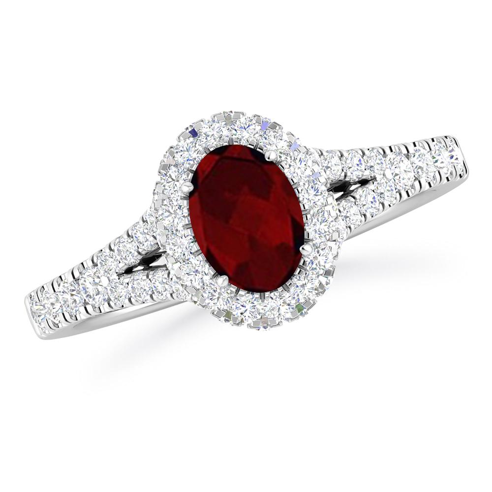 White Gold - Garnet