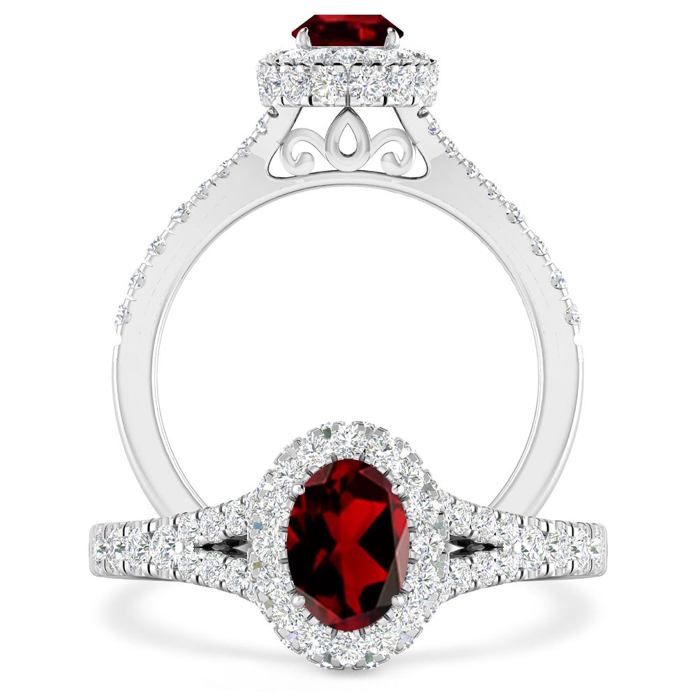 White Gold - Garnet