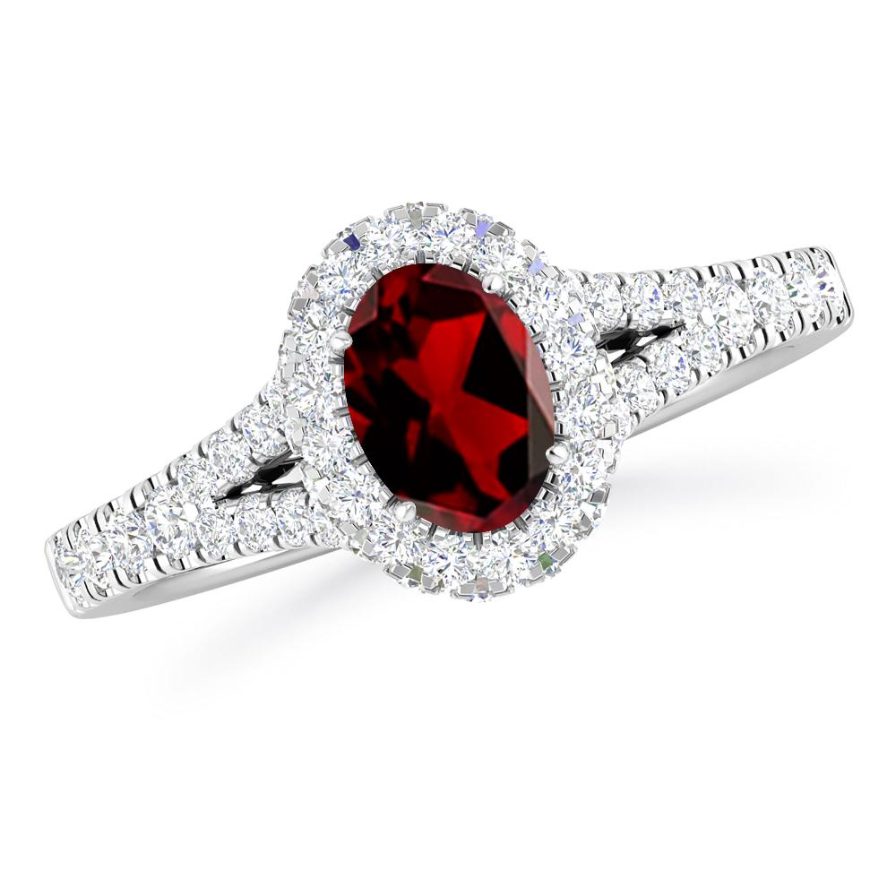 White Gold - Garnet