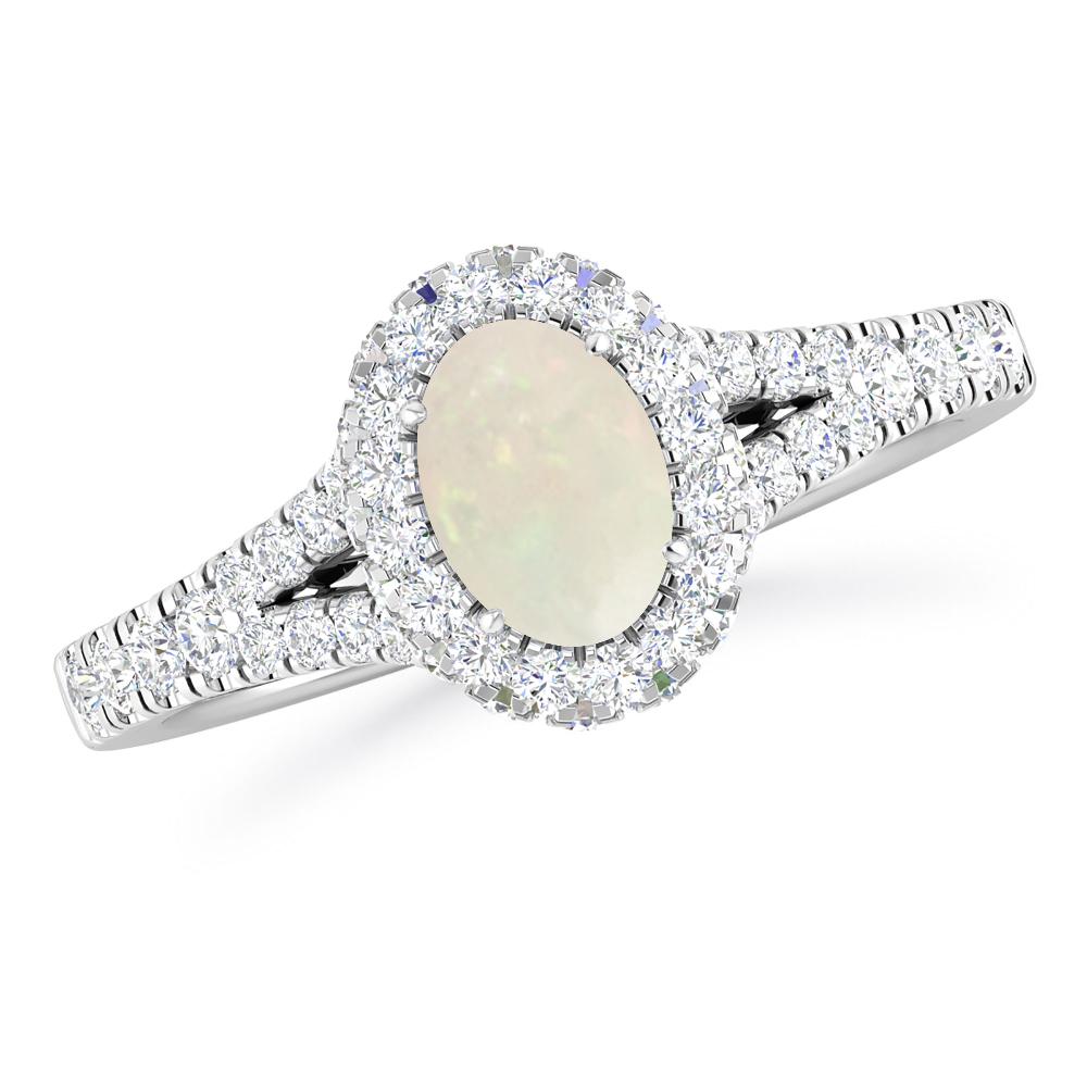 White Gold - Opal