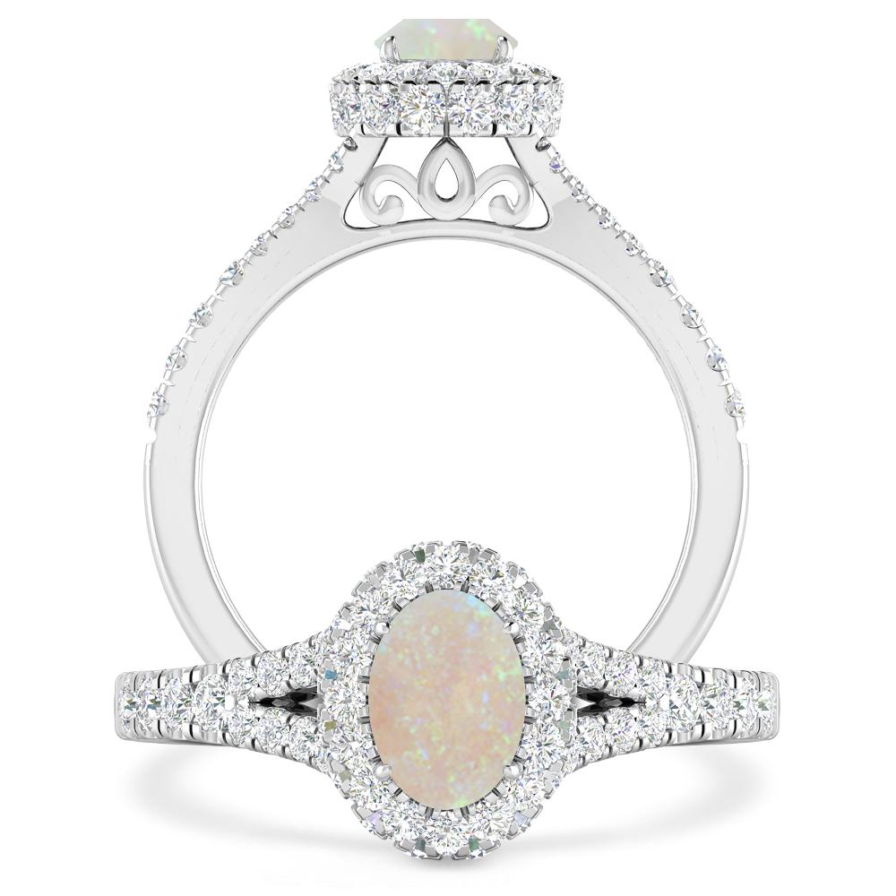 White Gold - Opal