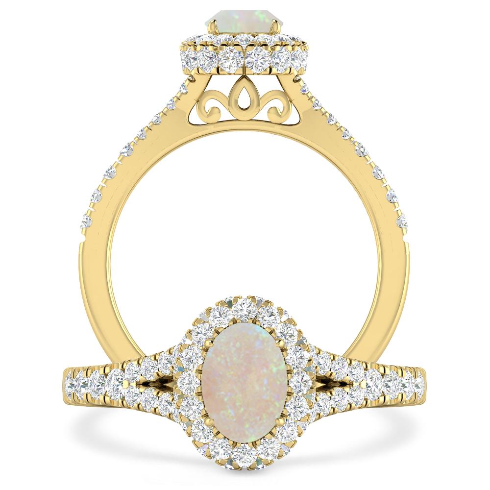 Yellow Gold - Opal