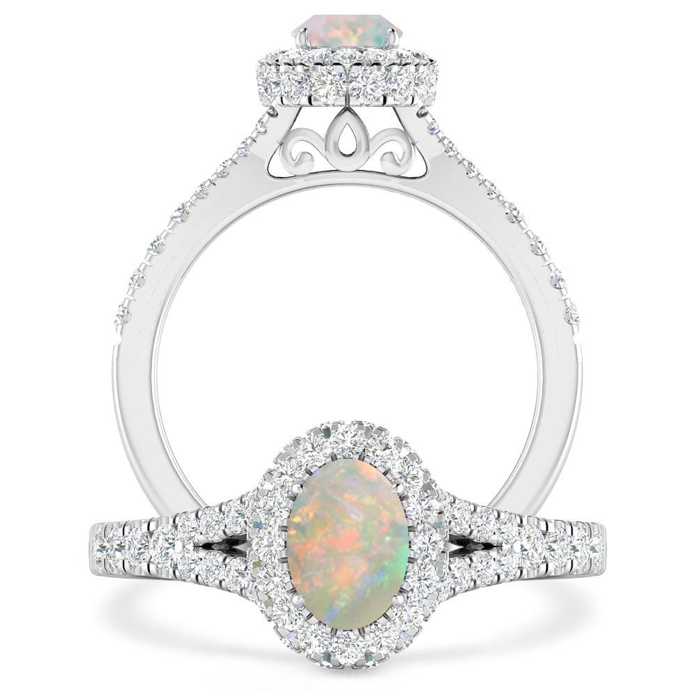 White Gold - Opal