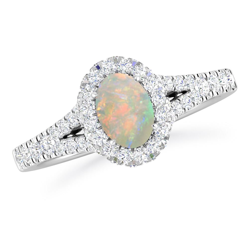 White Gold - Opal