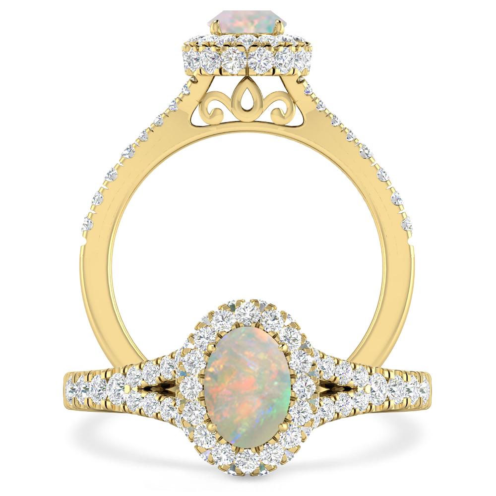 Yellow Gold - Opal