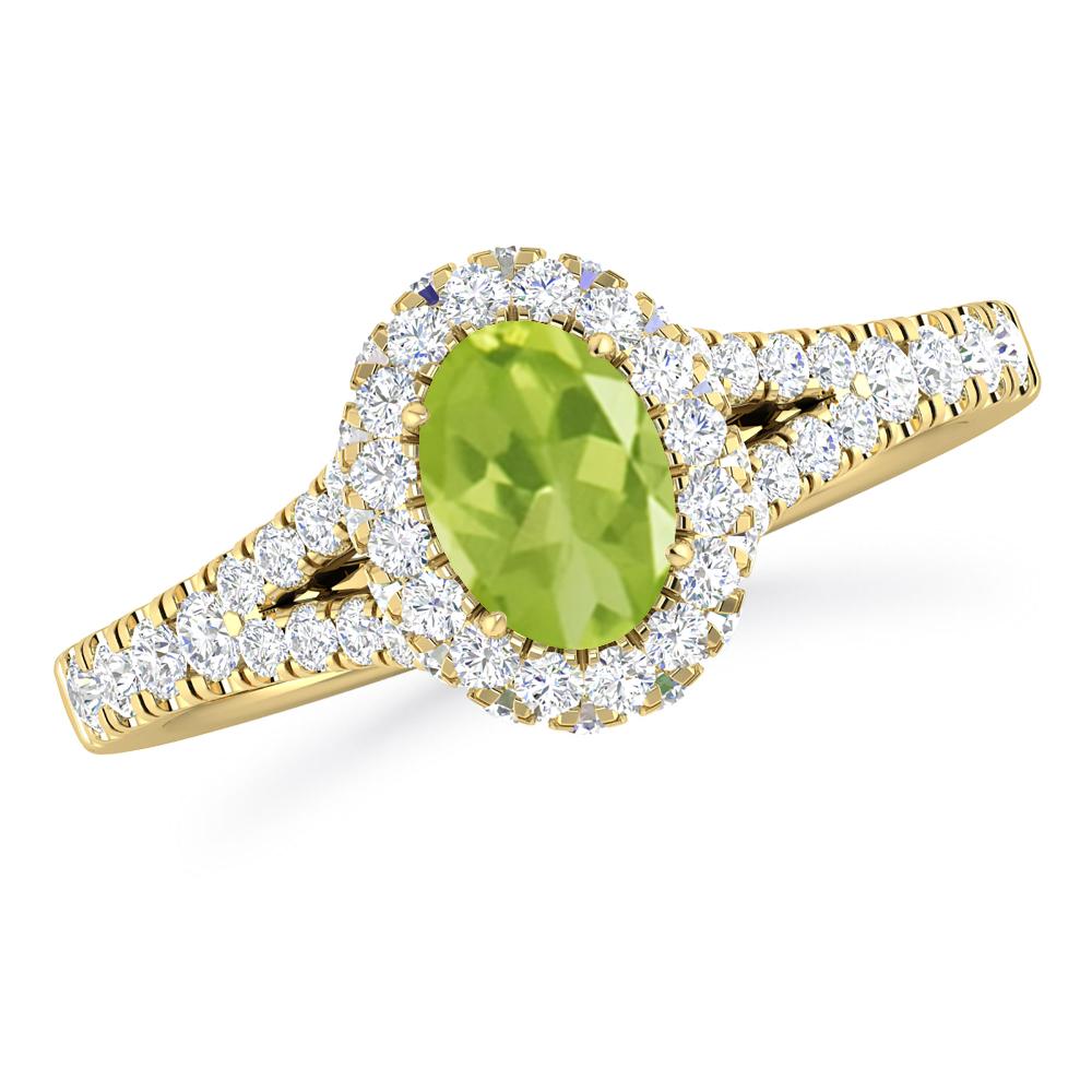 Yellow Gold - Peridot