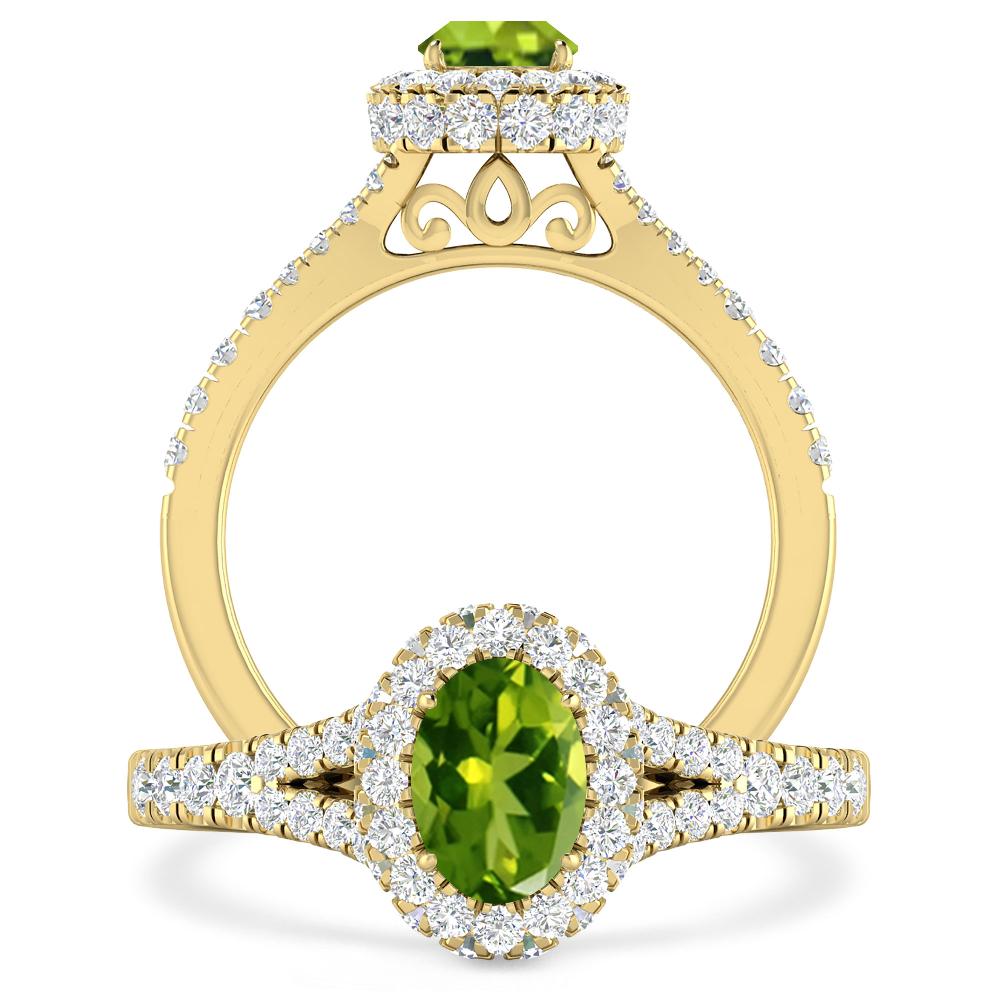 Yellow Gold - Peridot