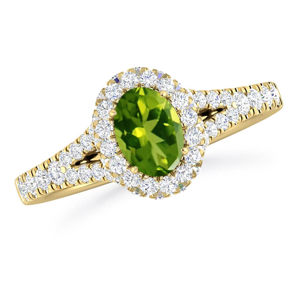 Yellow Gold - Peridot