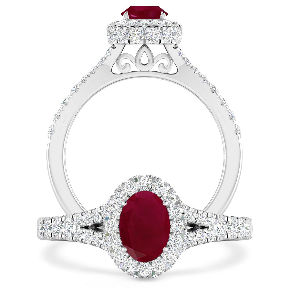 White Gold - Ruby