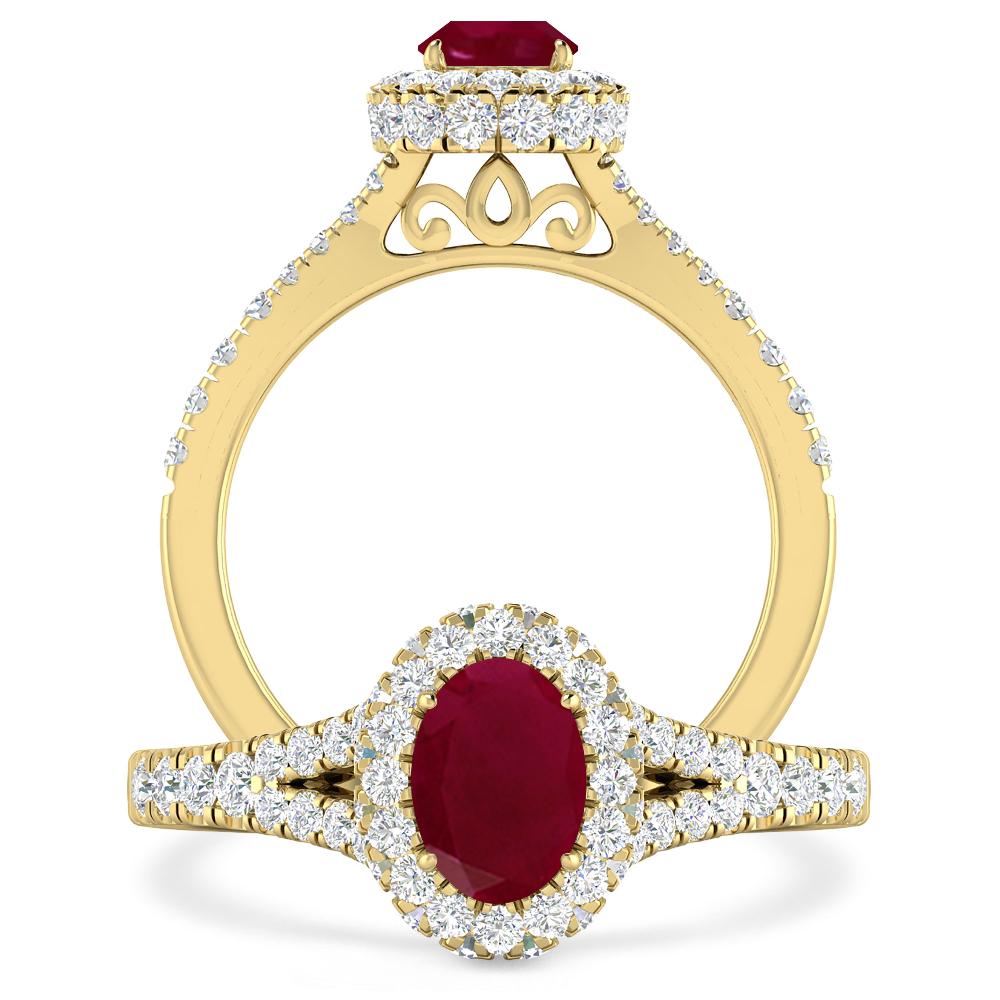 Yellow Gold - Ruby