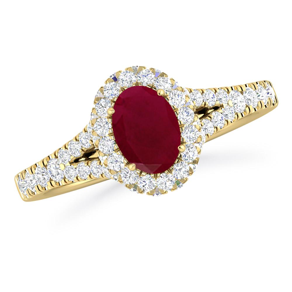 Yellow Gold - Ruby