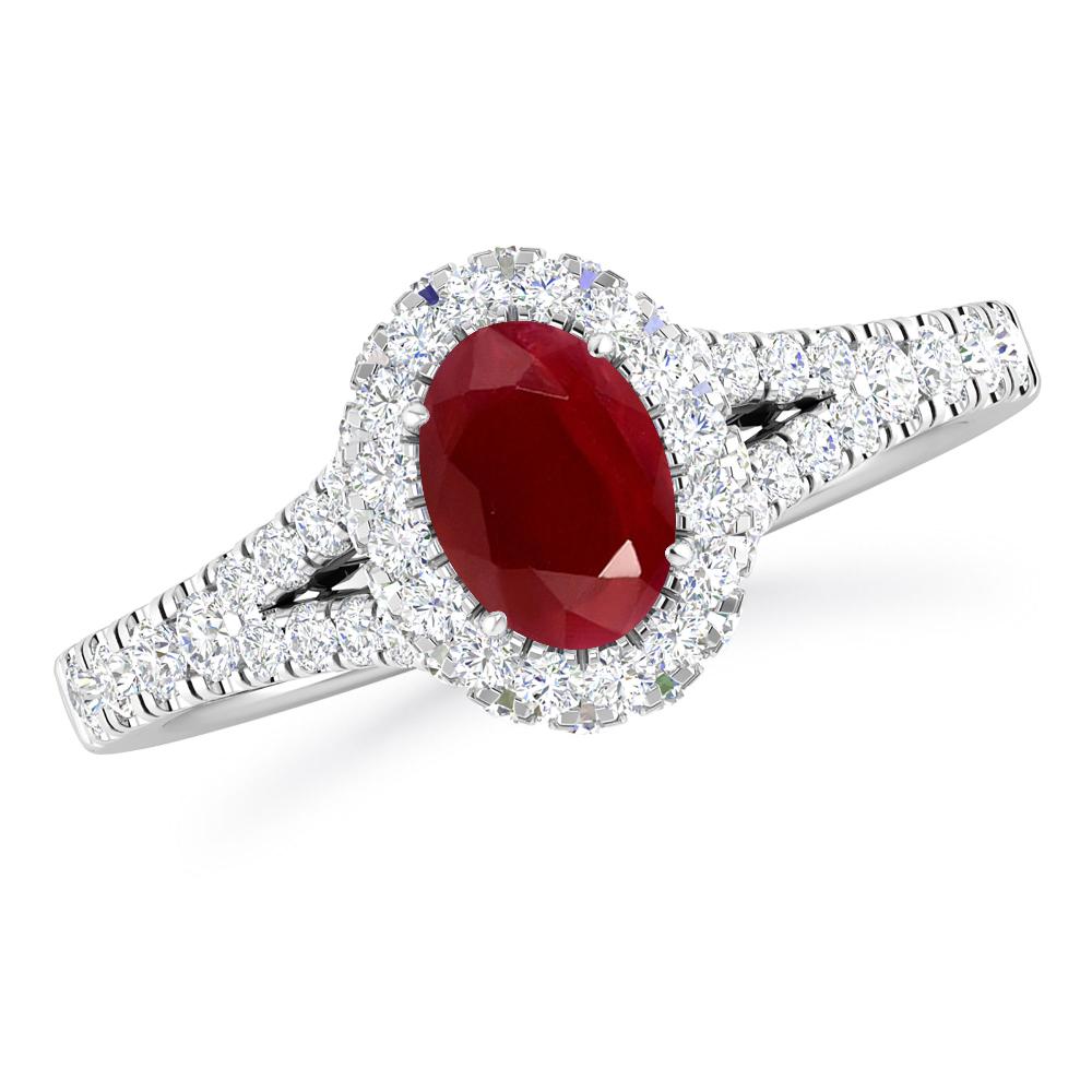 White Gold - Ruby