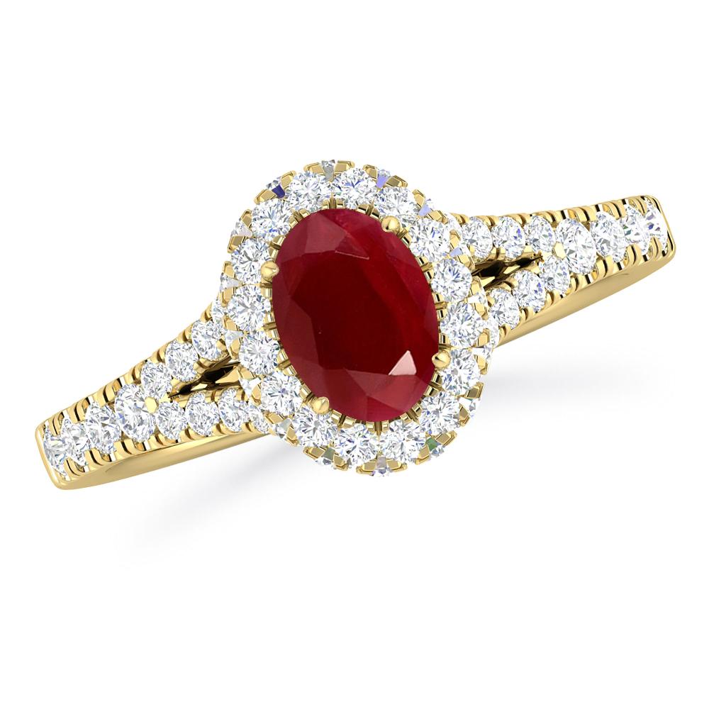 Yellow Gold - Ruby