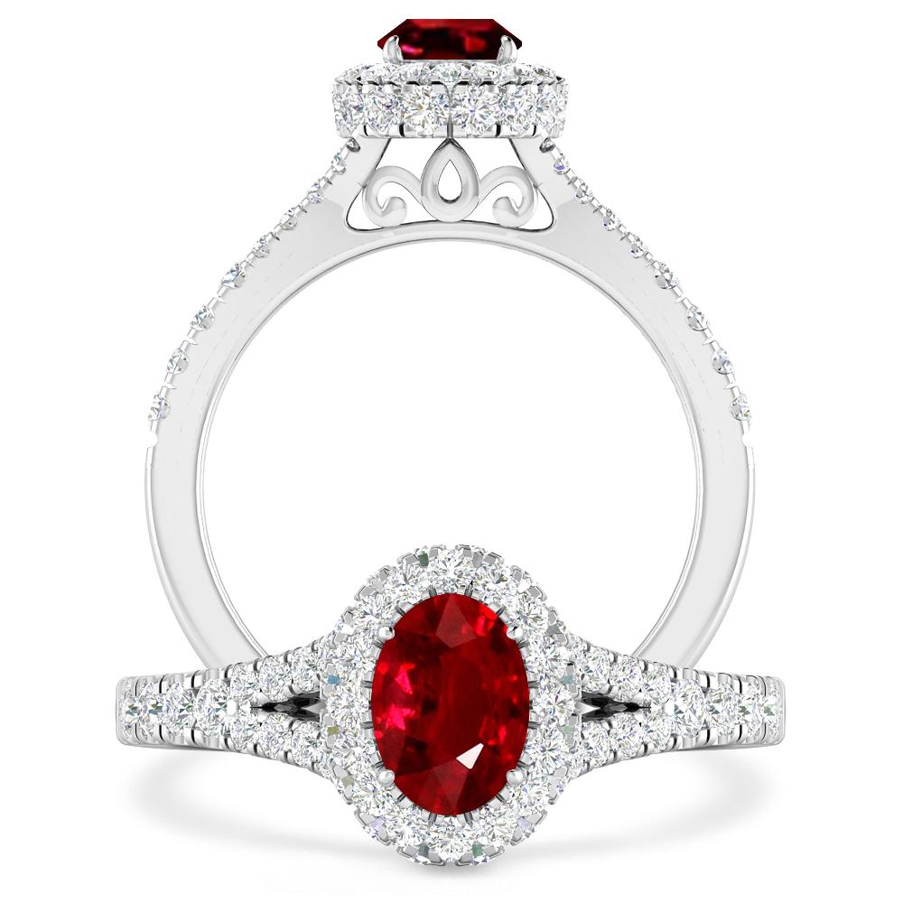 White Gold - Ruby