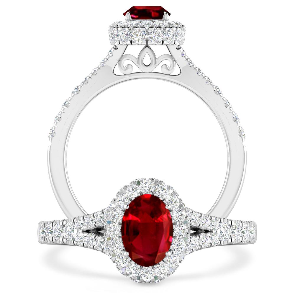 White Gold - Ruby