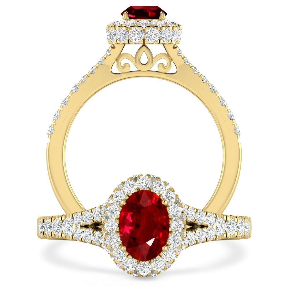 Yellow Gold - Ruby