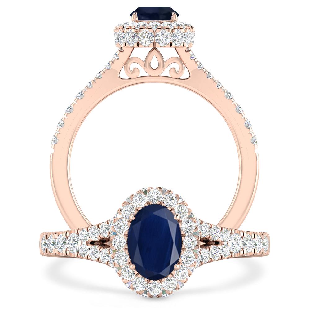 Rose Gold - Sapphire