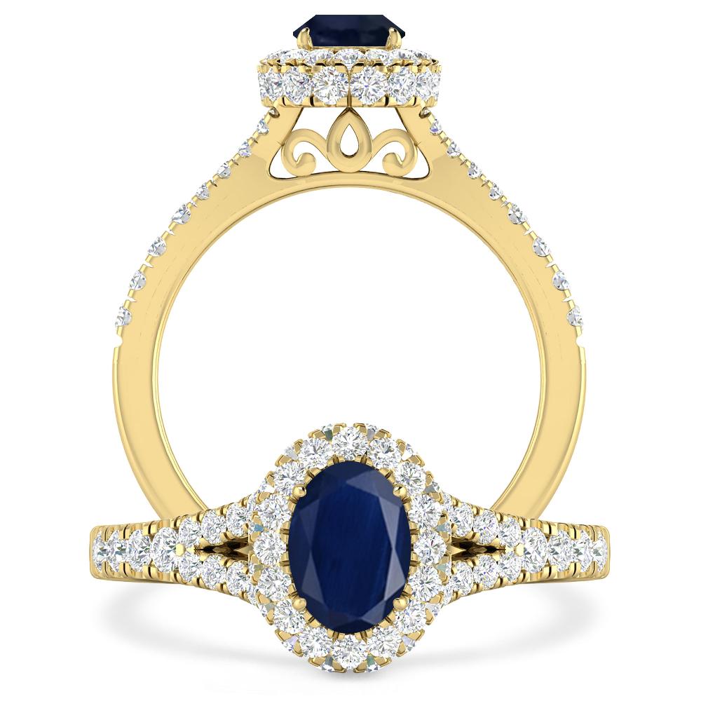 Yellow Gold - Sapphire