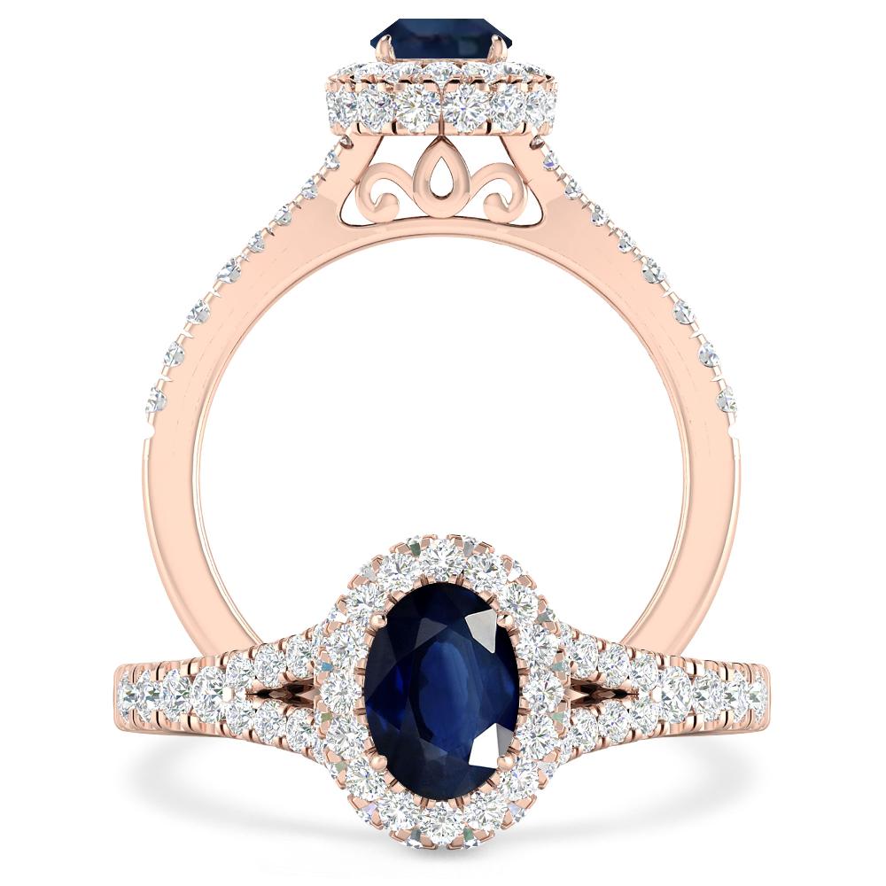 Rose Gold - Sapphire