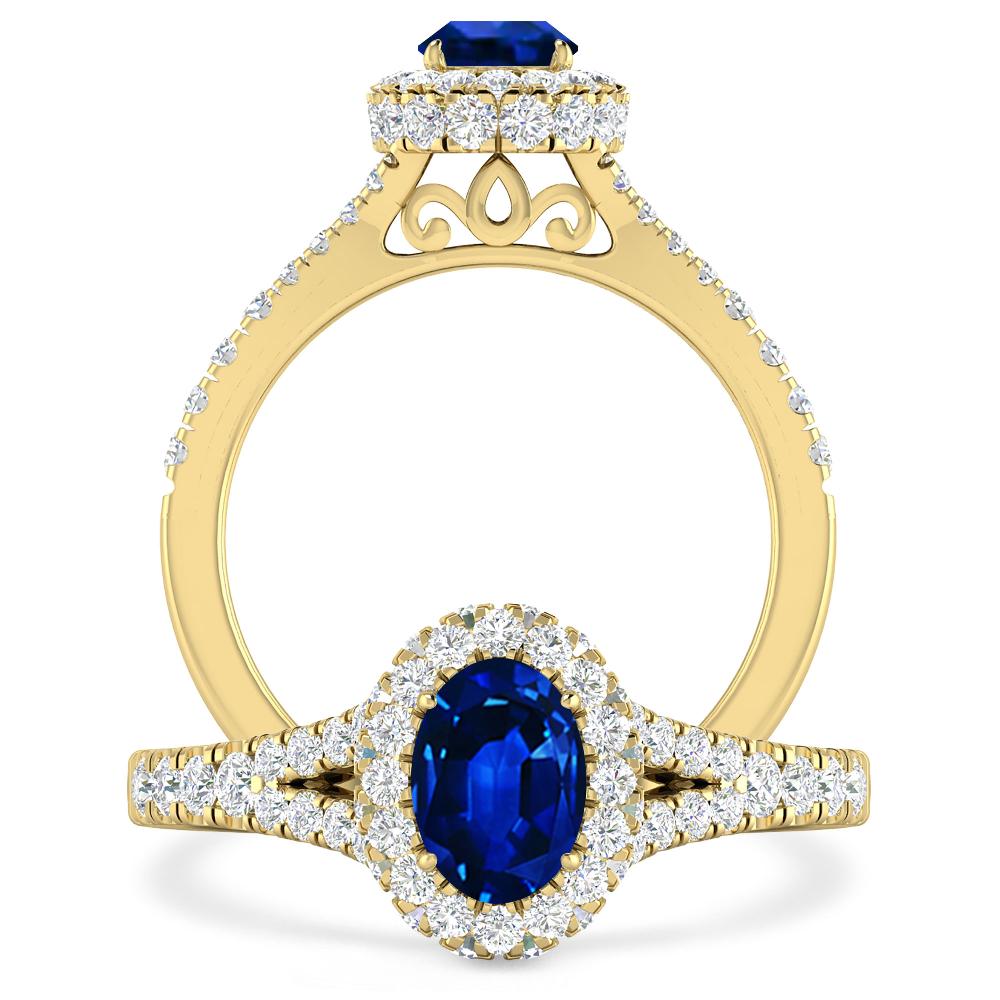 Yellow Gold - Sapphire