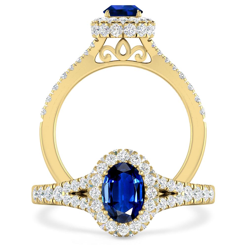 Yellow Gold - Sapphire