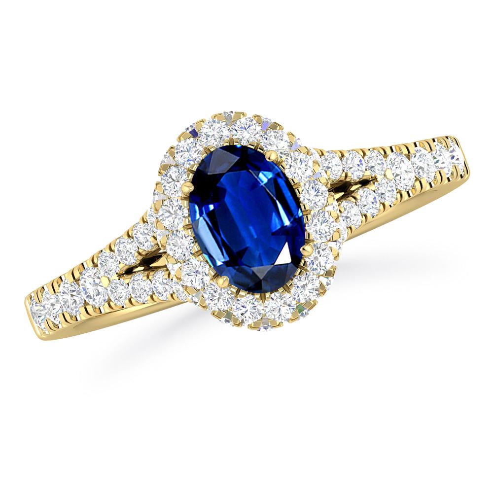 Yellow Gold - Sapphire