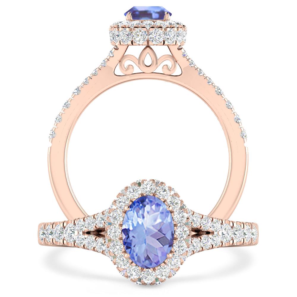 Rose Gold - Tanzanite