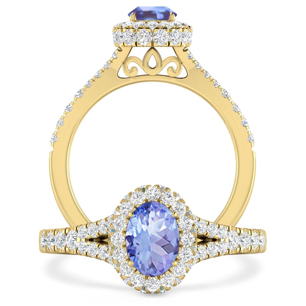 Yellow Gold - Tanzanite