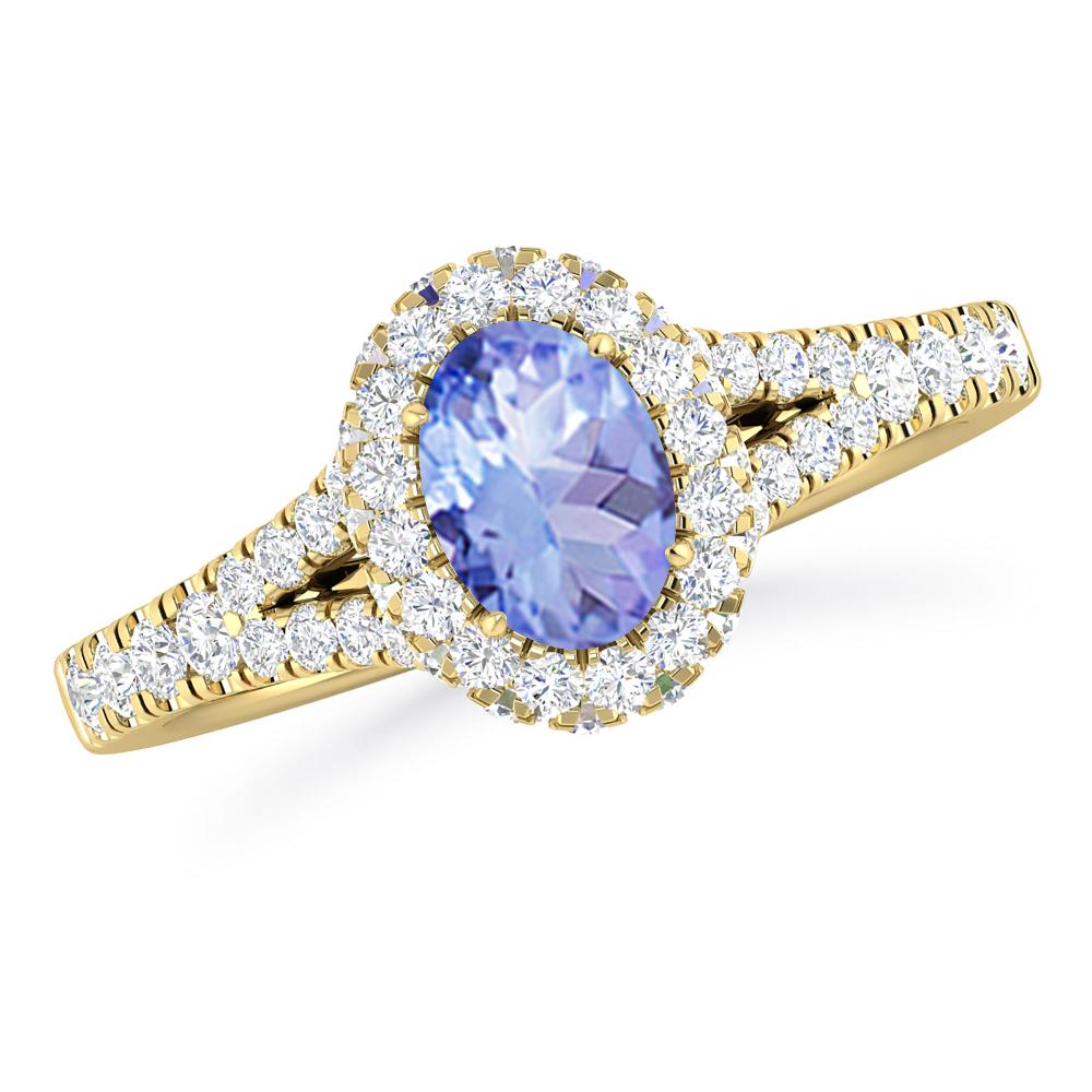 Yellow Gold - Tanzanite