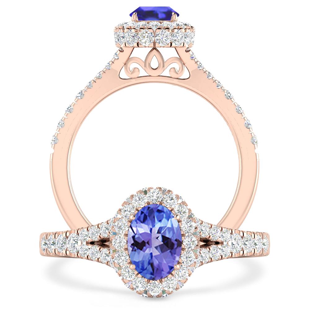 Rose Gold - Tanzanite