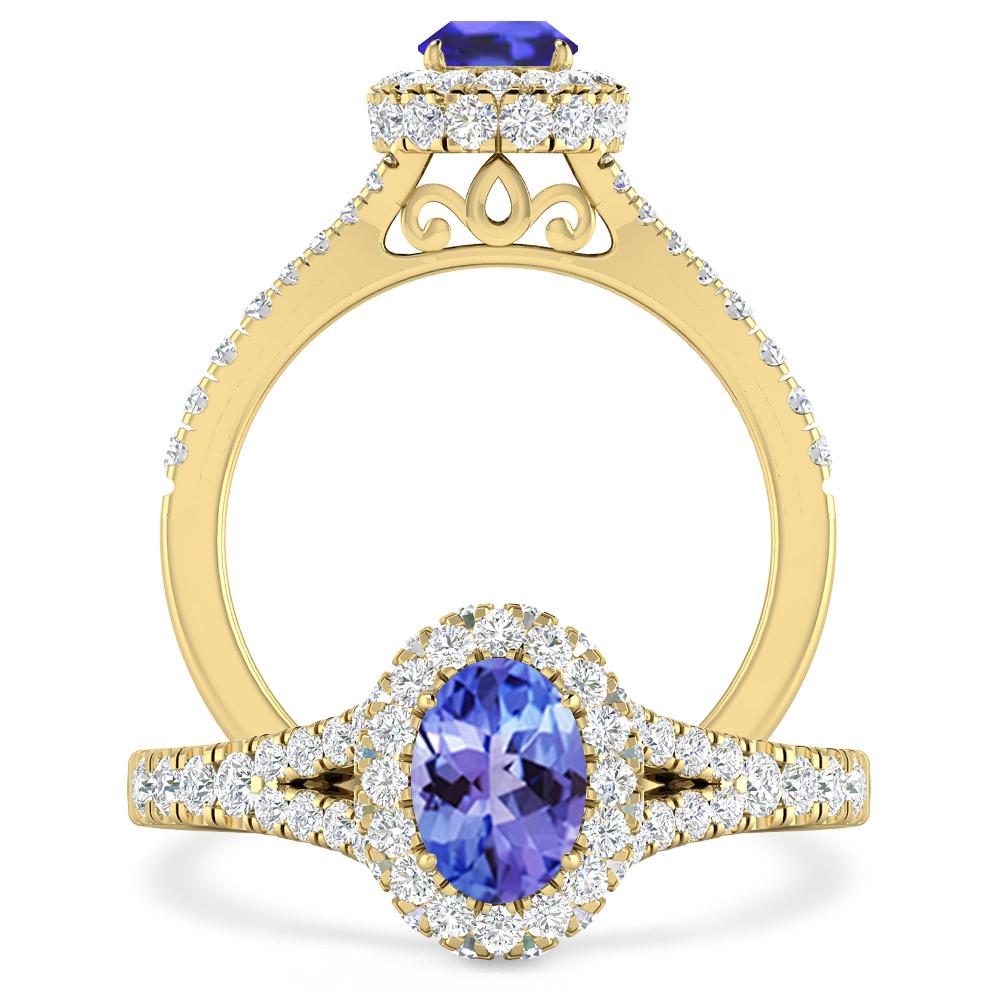 Yellow Gold - Tanzanite