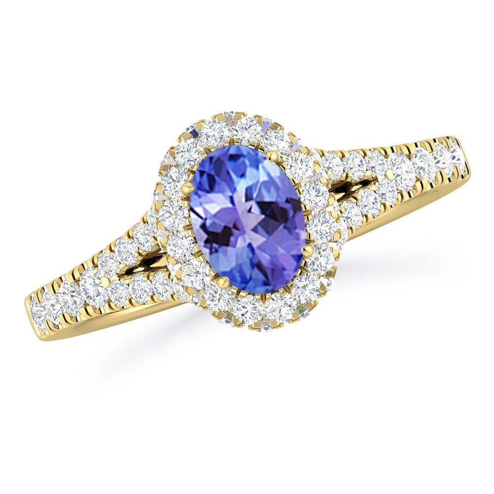 Yellow Gold - Tanzanite