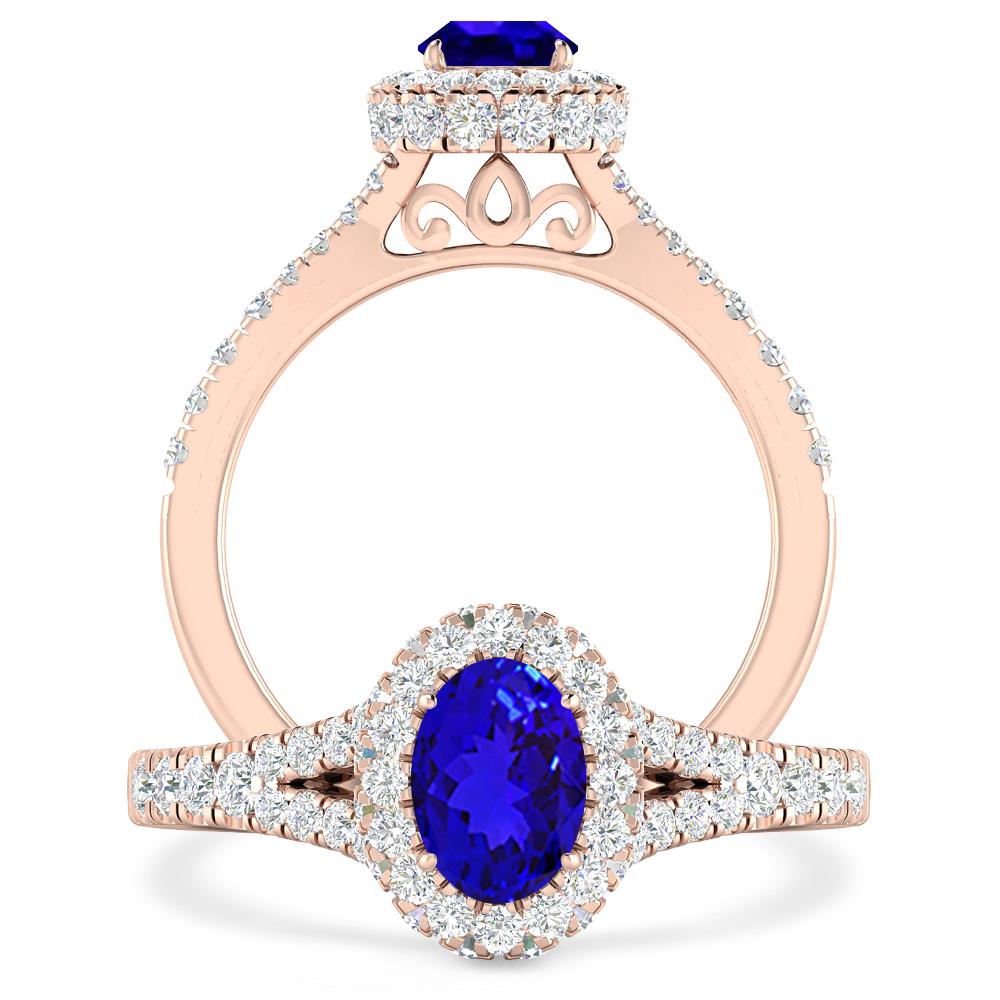 Rose Gold - Tanzanite