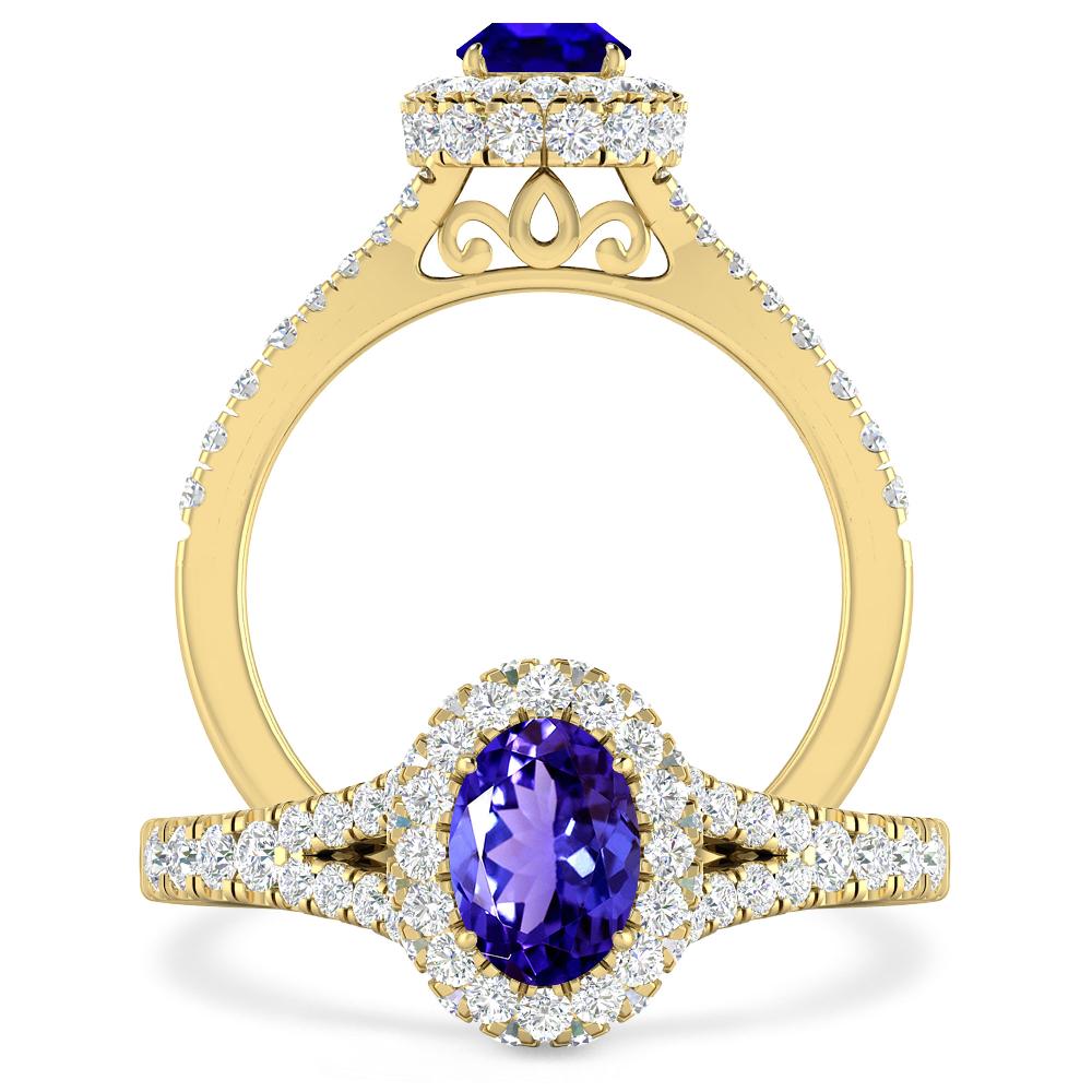 Yellow Gold - Tanzanite