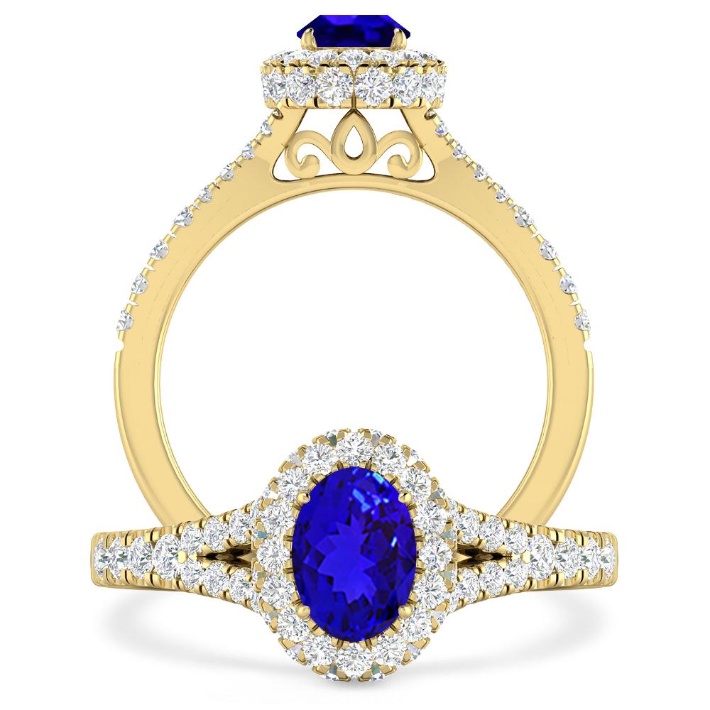 Yellow Gold - Tanzanite