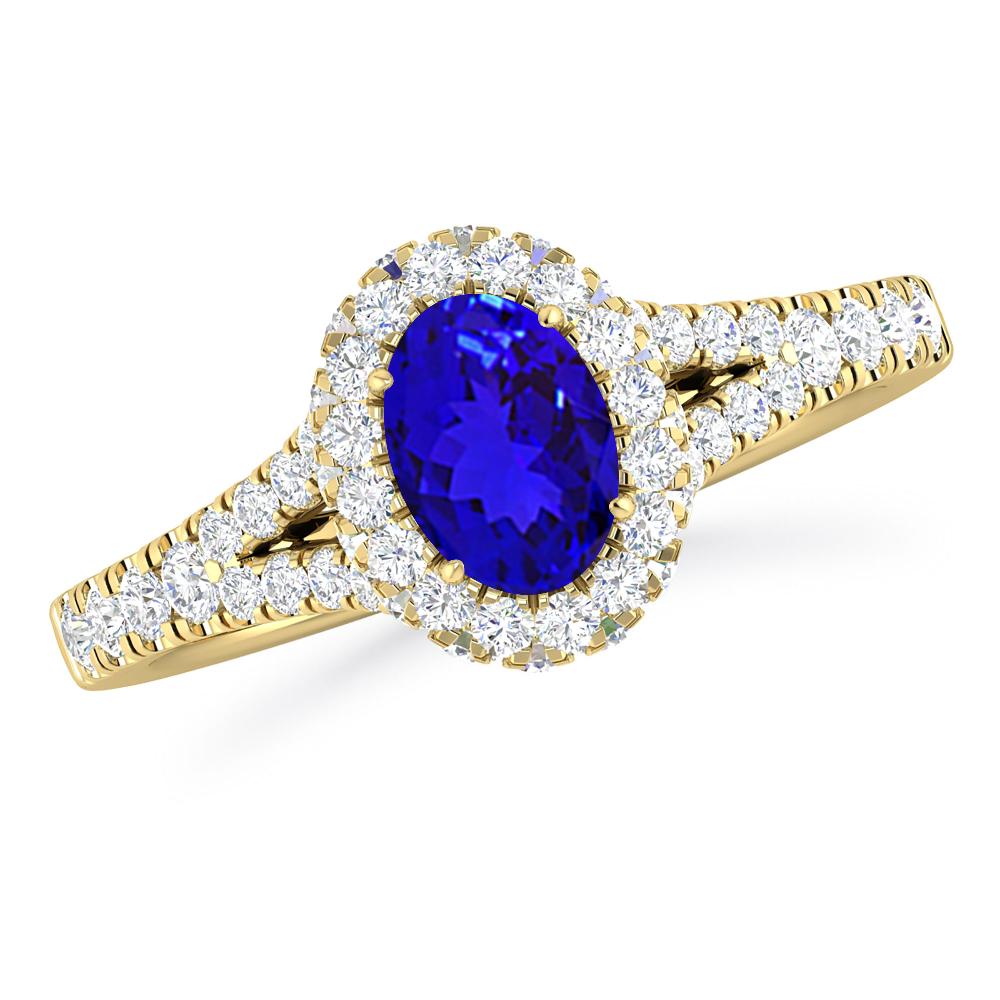 Yellow Gold - Tanzanite