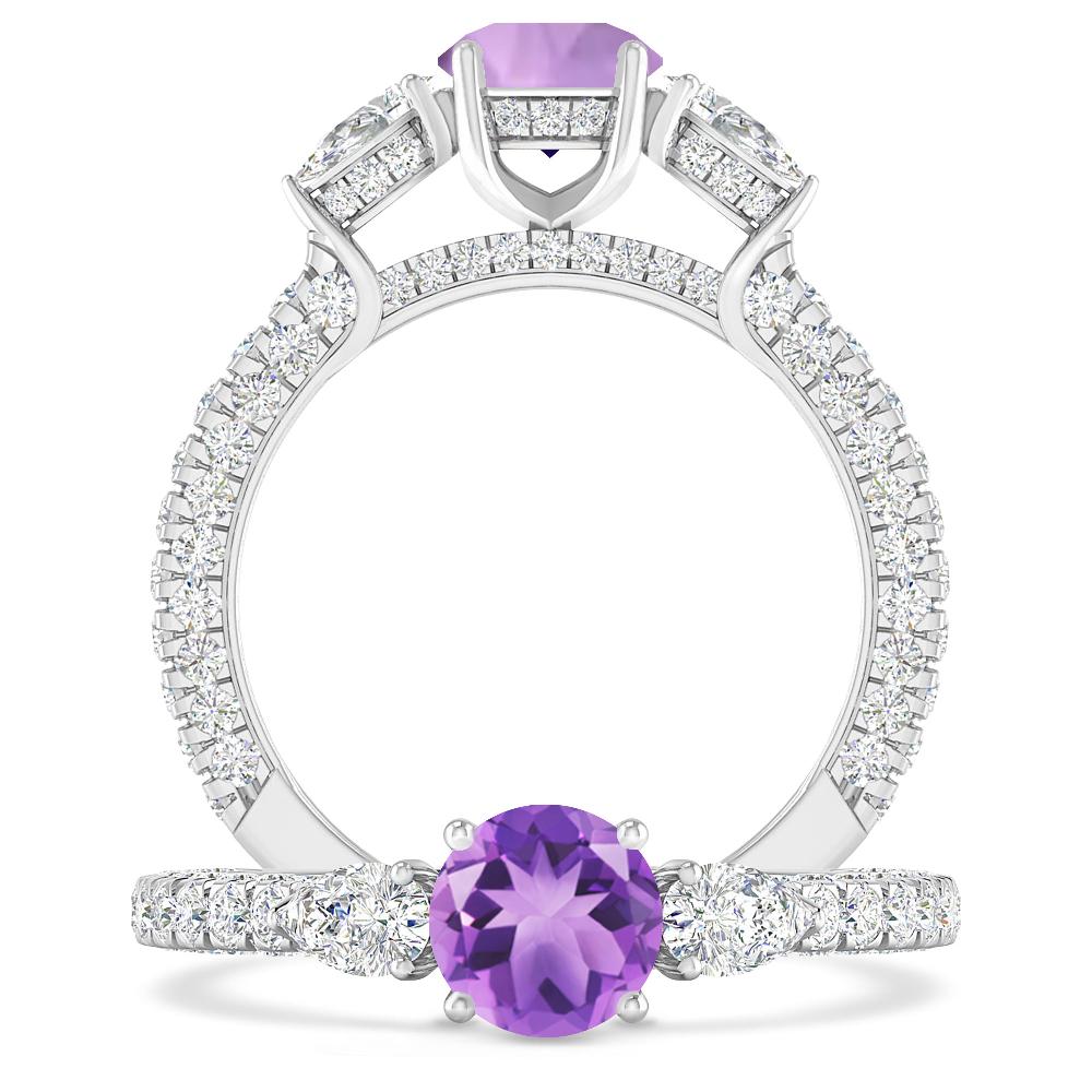 White Gold - Amethyst