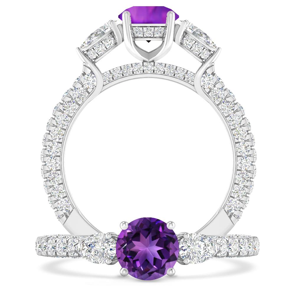 White Gold - Amethyst