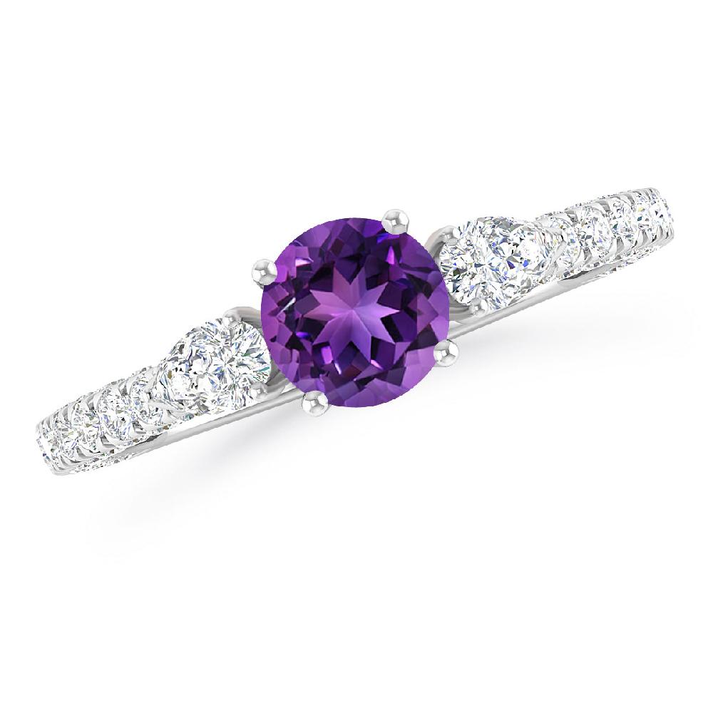 White Gold - Amethyst