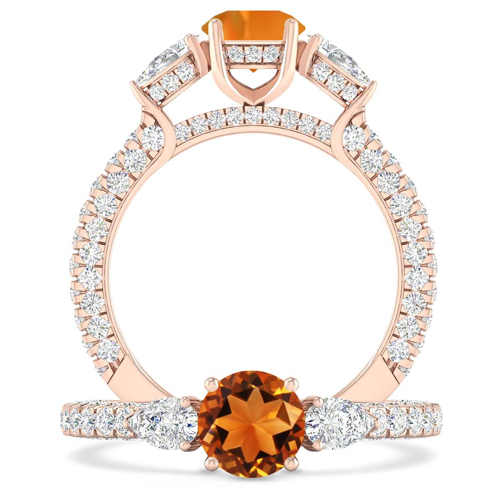 Rose Gold - Citrine