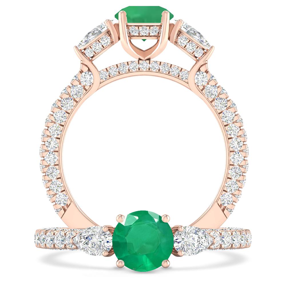 Rose Gold - Emerald