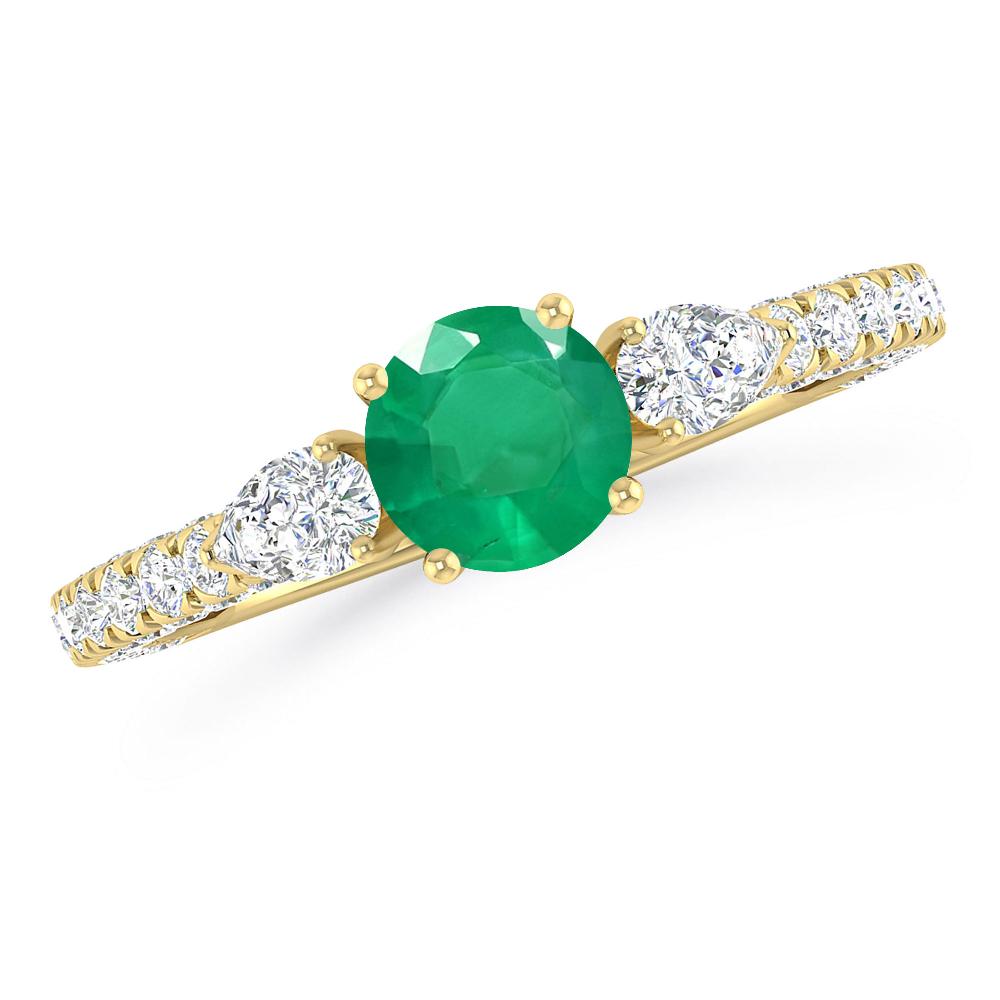 Yellow Gold - Emerald