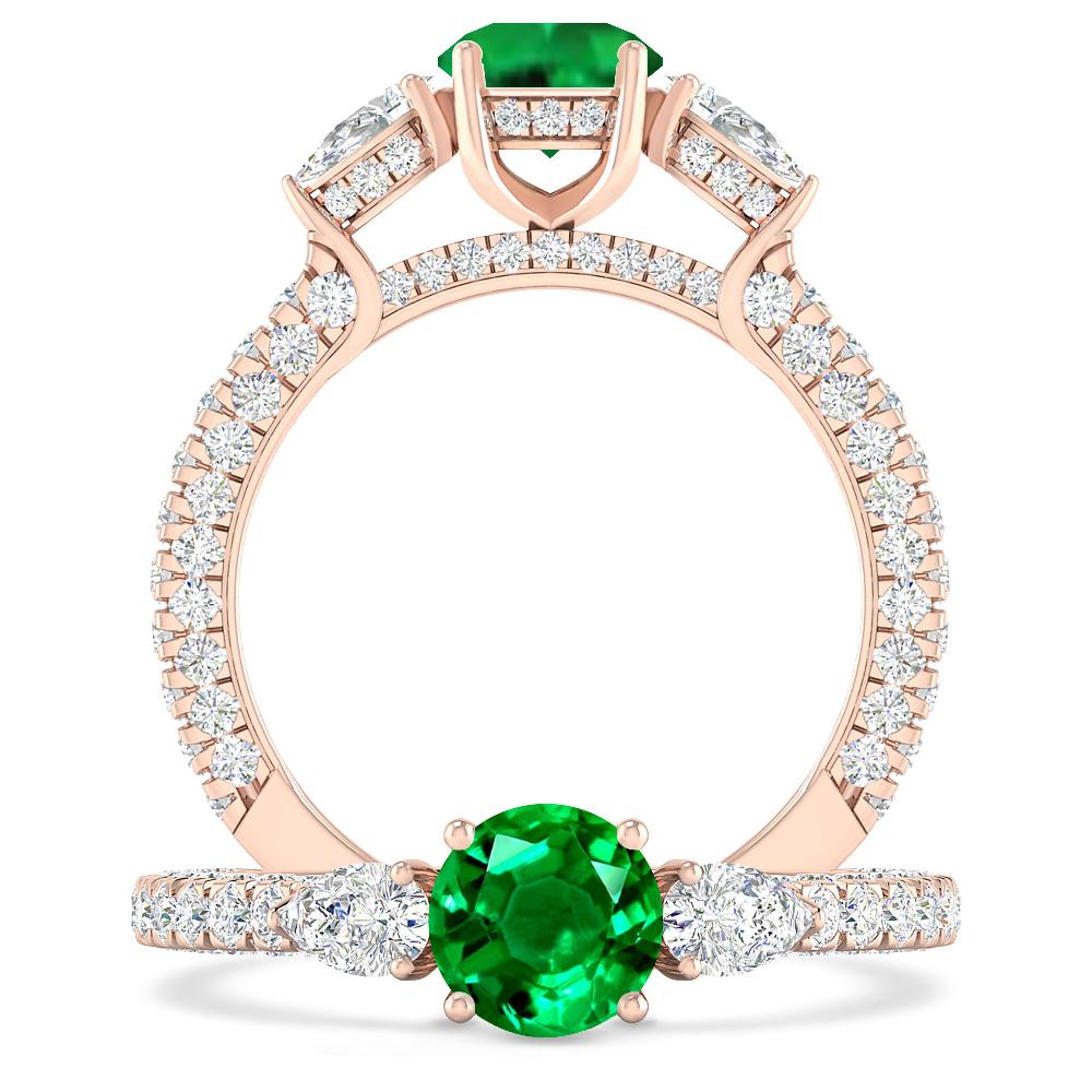 Rose Gold - Emerald