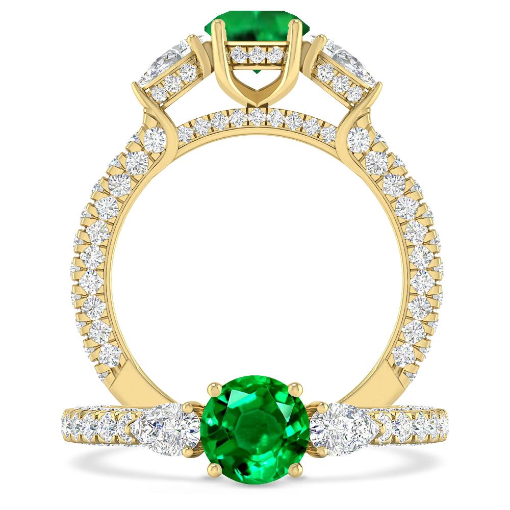 Yellow Gold - Emerald