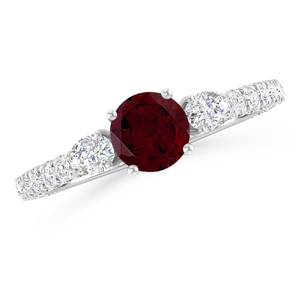 White Gold - Garnet