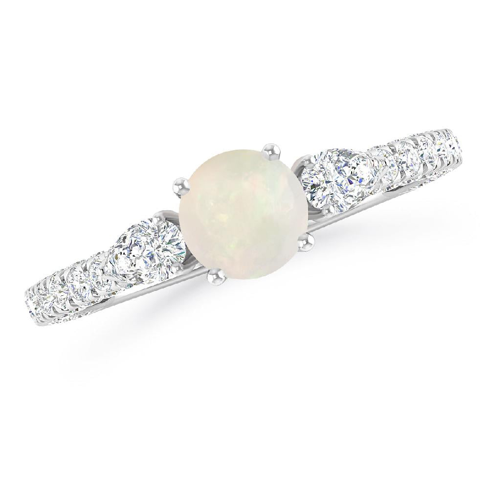 White Gold - Opal