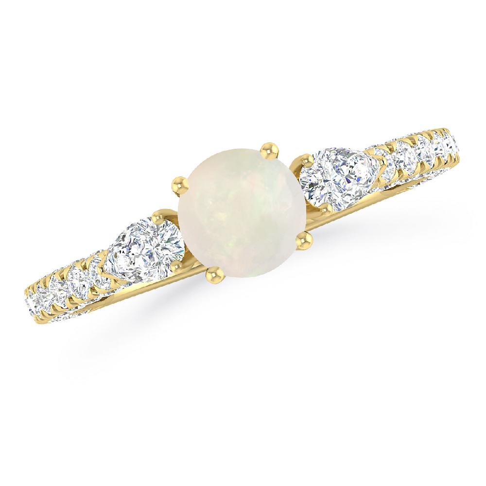 Yellow Gold - Opal