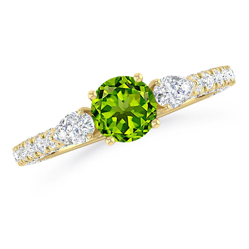 Yellow Gold - Peridot